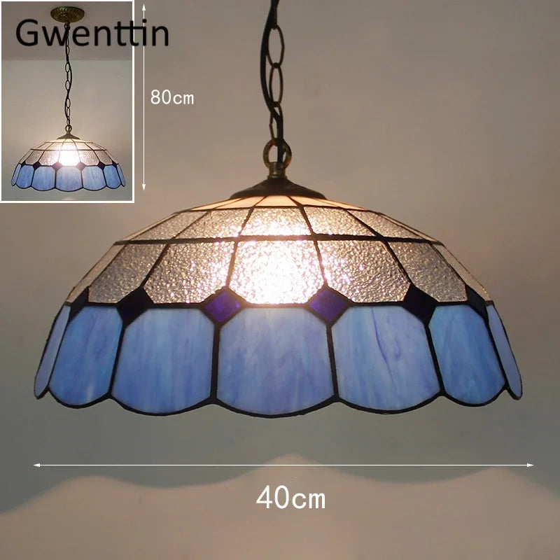 suspension en verre teinté style tiffany pour décoration intérieure Rayonnia_marketplace  Luminaire Rayonnia