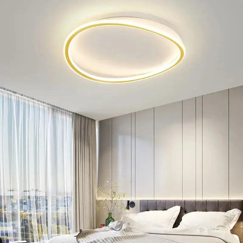 lustre moderne à led pour décoration intérieure élégante.