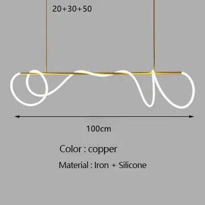 lustre moderne à long tuyau pour décoration intérieure élégante Rayonnia  Luminaire Rayonnia