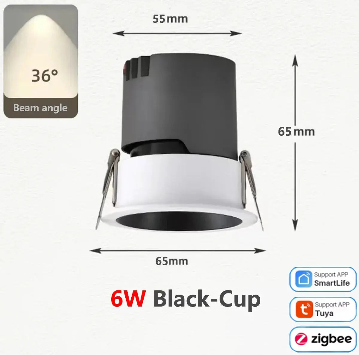 spot led cob zigbee intensité variable en aluminium.