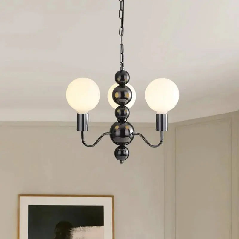 lustre nordique en métal pour décoration intérieure suspendue.