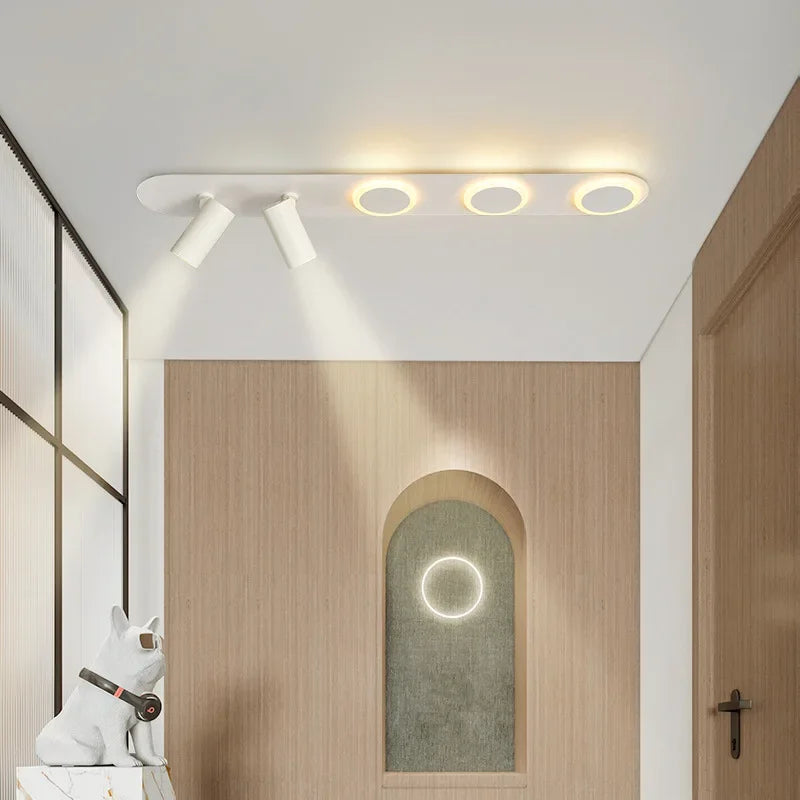 plafonnier led moderne avec projecteur pour intérieur décoratif.