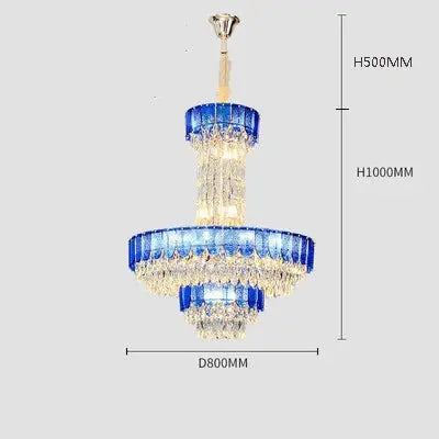 lustre en cristal de luxe pour hôtel et villa.