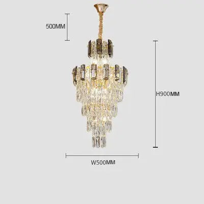 lustre en cristal design contemporain pour intérieur élégant.