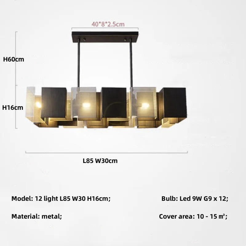 lustre moderne à LED pour décoration intérieure élégante.