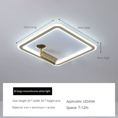 plafonnier led moderne design pour intérieur éclairage surface.