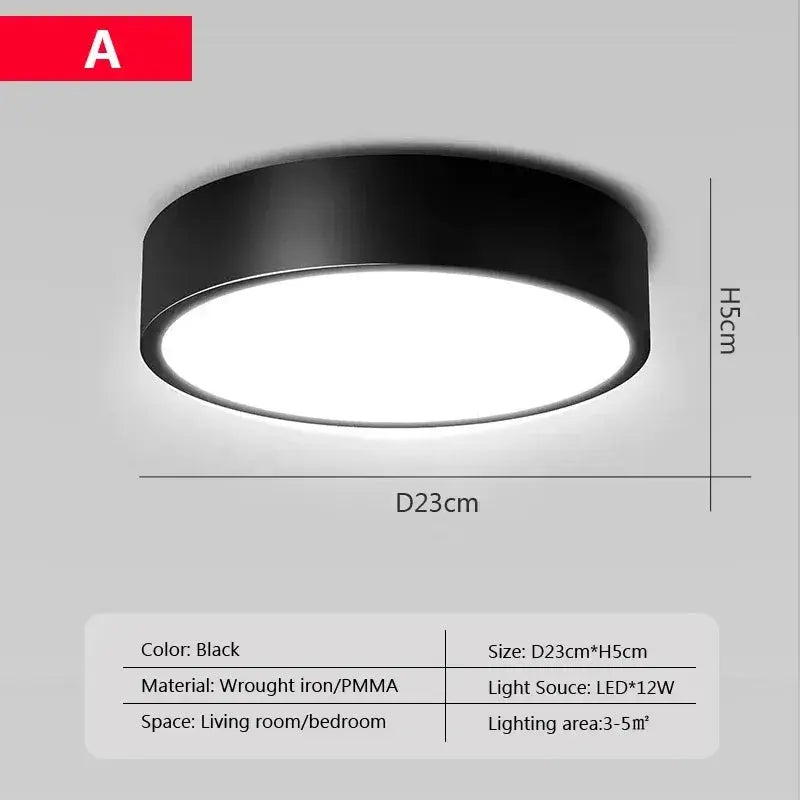 plafonnier led rond moderne pour intérieur élégant et lumineux.