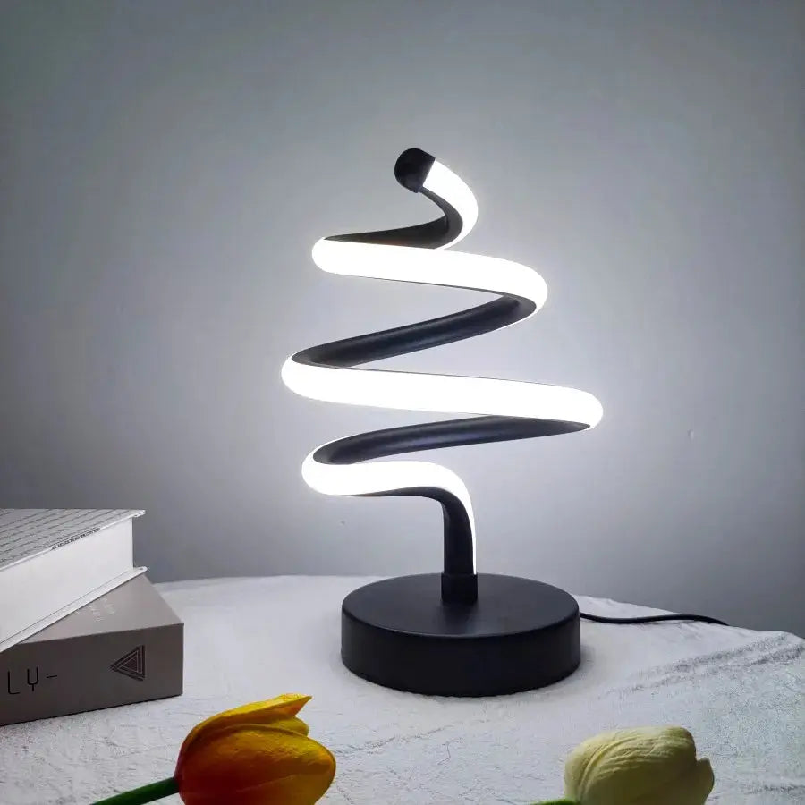 lampe de bureau créative en forme d'arbre de noël décorative usb.