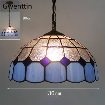 suspension en verre teinté style tiffany pour décoration intérieure Rayonnia_marketplace  Luminaire Rayonnia