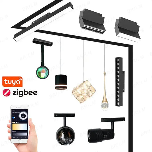 suspension zigbee3.0 intelligente avec lumière led moderne et connectivité.