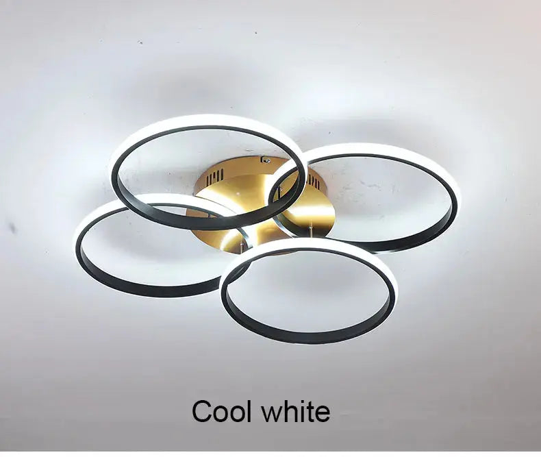 Lustre LED Rond en Métal.