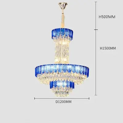 lustre en cristal de luxe pour hôtel et villa.