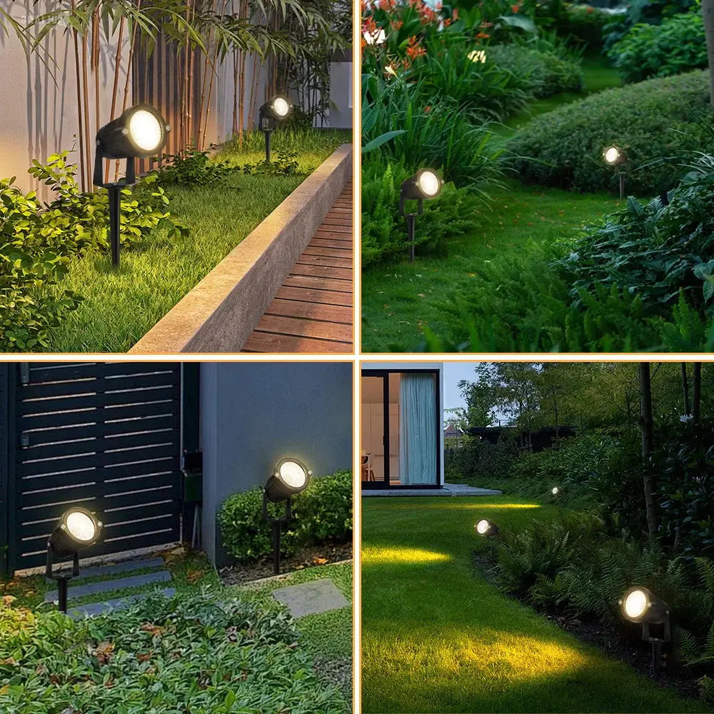 lampes de jardin led étanches pour éclairage extérieur décoratif.