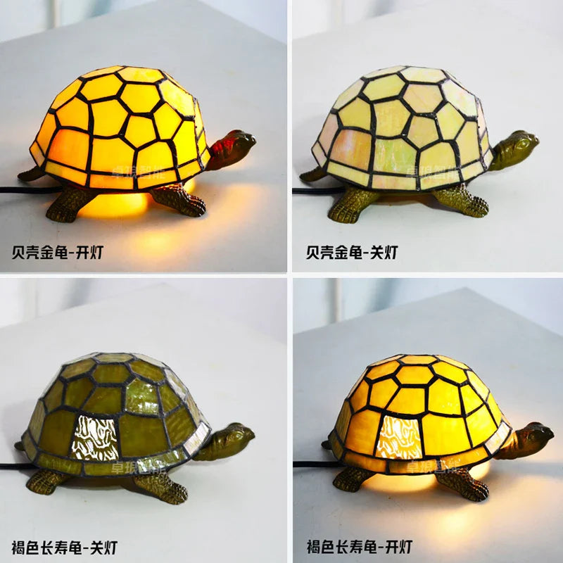 lampe de chevet tortue veilleuse led décorative pour enfant.