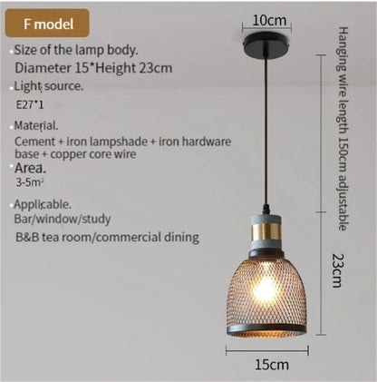 suspension industrielle en béton pour décoration intérieure Rayonnia  Luminaire Rayonnia