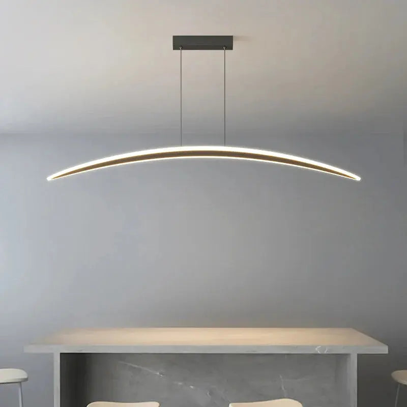 suspension led moderne pour espace contemporain et minimaliste.