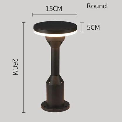 lampe borne led pour éclairage extérieur paysage.