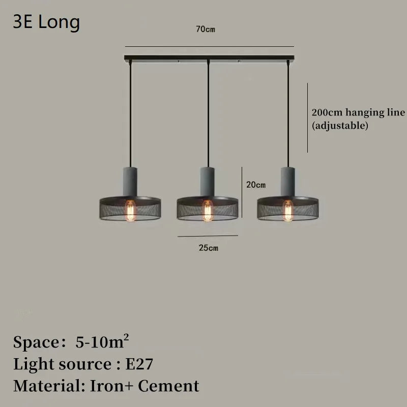 suspension industrielle en béton pour décoration intérieure Rayonnia  Luminaire Rayonnia