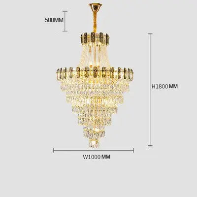 lustre en cristal design contemporain pour intérieur élégant.