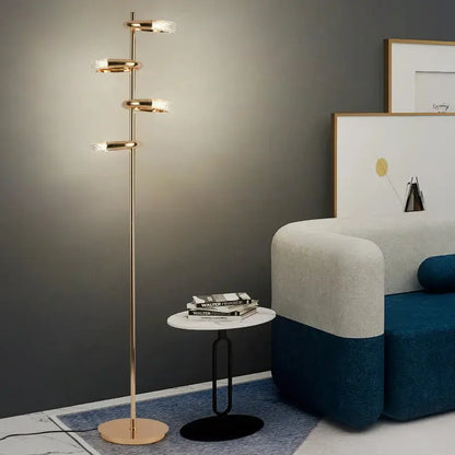 lampadaire en anneau design nordique minimaliste créatif luxe.