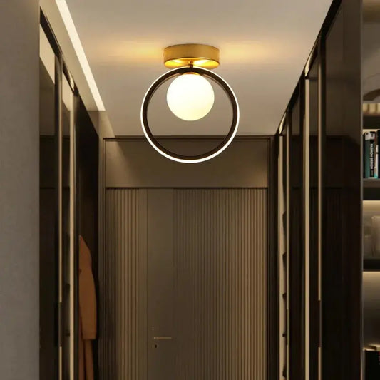 plafonnier led moderne en verre pour décoration intérieure et éclairage.