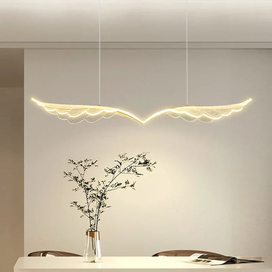 suspension led moderne design minimaliste pour décoration intérieure.