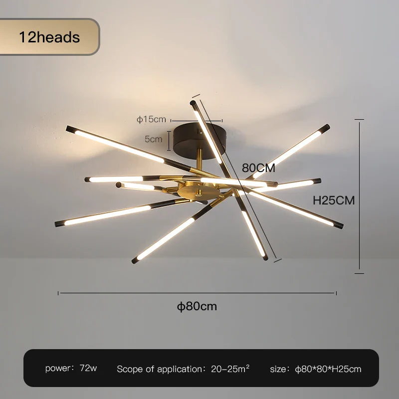 plafonnier led moderne réglable pour éclairage intérieur design.