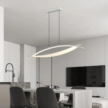 suspension led moderne pour espace contemporain et minimaliste.