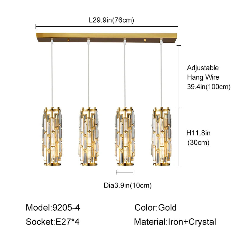 lustre en cristal moderne pour éclairage intérieur élégant.