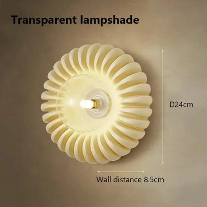 applique murale circulaire rétro en résine haut de gamme.