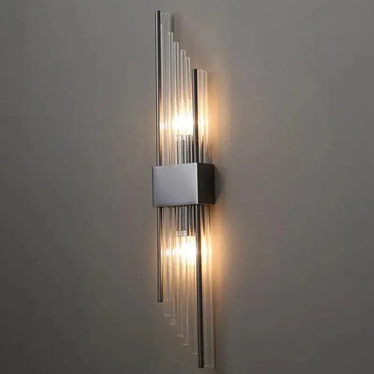 applique murale led en cristal luxe design nordique pour intérieur élégant.