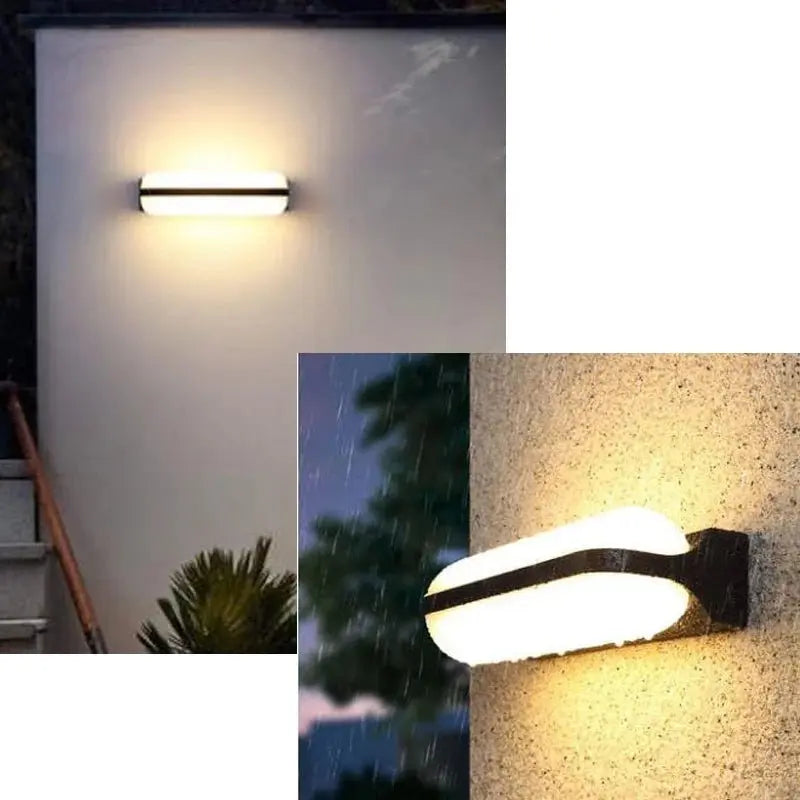 applique murale led étanche double tête pour extérieur.