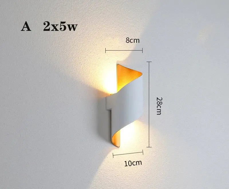 applique murale led extérieur design moderne pour éclairage étanche.