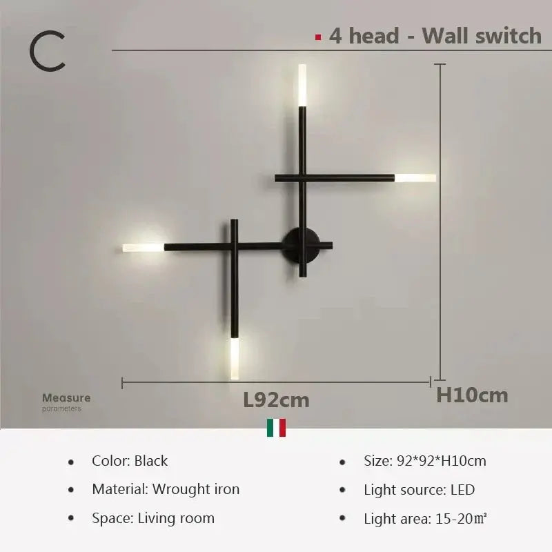 applique murale led moderne pour décoration intérieure élégante.