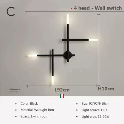 applique murale led moderne pour décoration intérieure élégante.