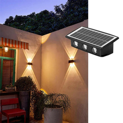 applique murale solaire à led avec contrôle intelligent pour jardin et balcon.