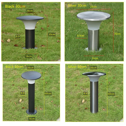 lampe de jardin à led en acier inoxydable design extérieur étanche.