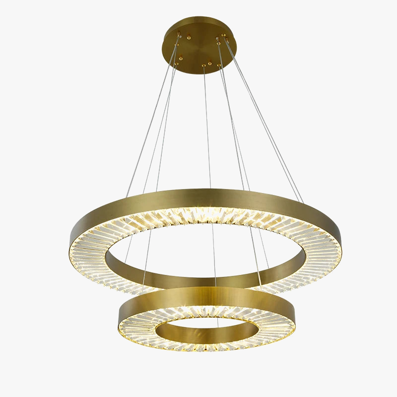 lustre en cristal de luxe style nordique moderne.