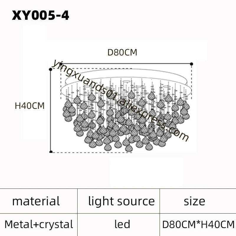 lustre en cristal moderne pour un éclairage de luxe.