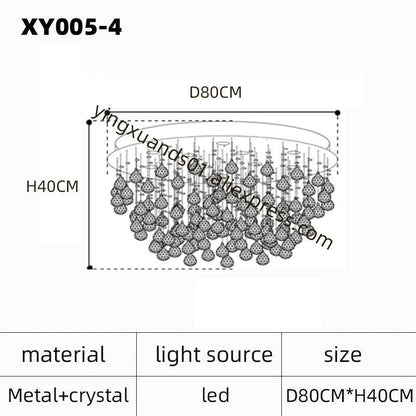 lustre en cristal moderne pour un éclairage de luxe.