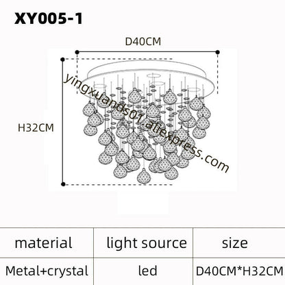 lustre en cristal moderne pour un éclairage de luxe.