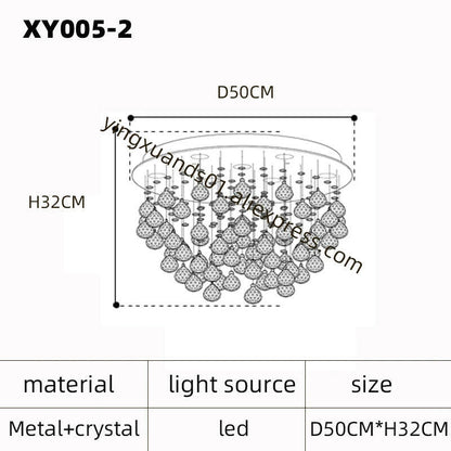 lustre en cristal moderne pour un éclairage de luxe.