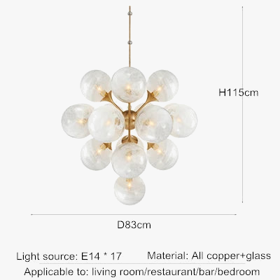 lustre en cuivre design moderne pour un intérieur élégant.