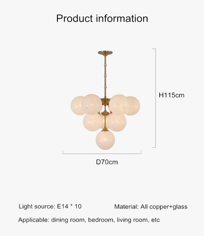 lustre en cuivre design moderne pour un intérieur élégant.