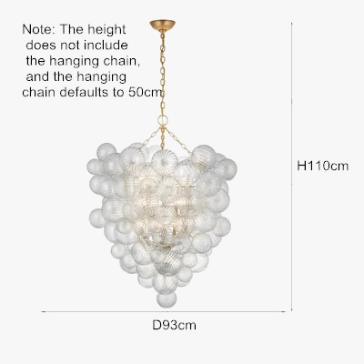 lustre moderne en verre design pour décoration intérieure élégante.