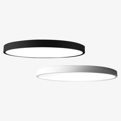 Plafonnier LED design arrondi et plat (plusieurs tailles).