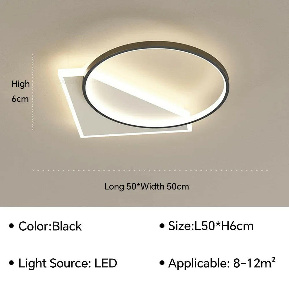 plafonnier led moderne pour décoration d'intérieur élégante.