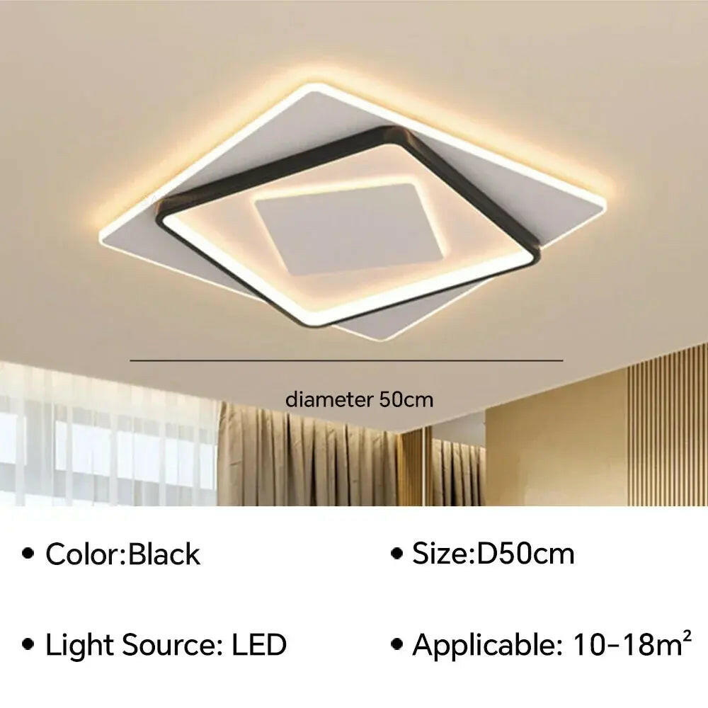 plafonnier led moderne pour décoration d'intérieur élégante et lumineuse.