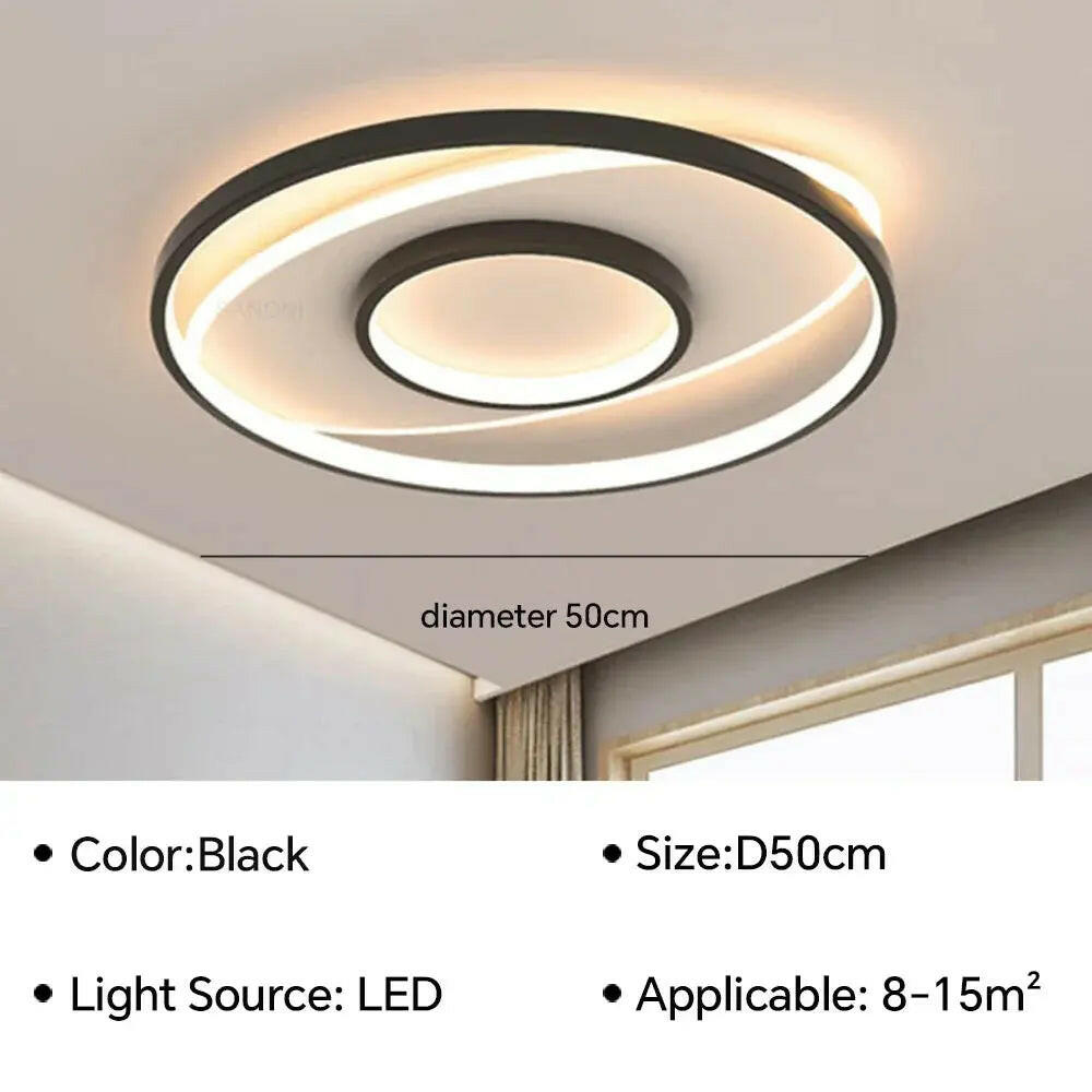 plafonnier led moderne pour décoration d'intérieur élégante et lumineuse.