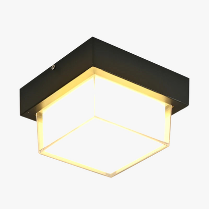 plafonnier étanche rond carré pour jardin balcon lumineux.